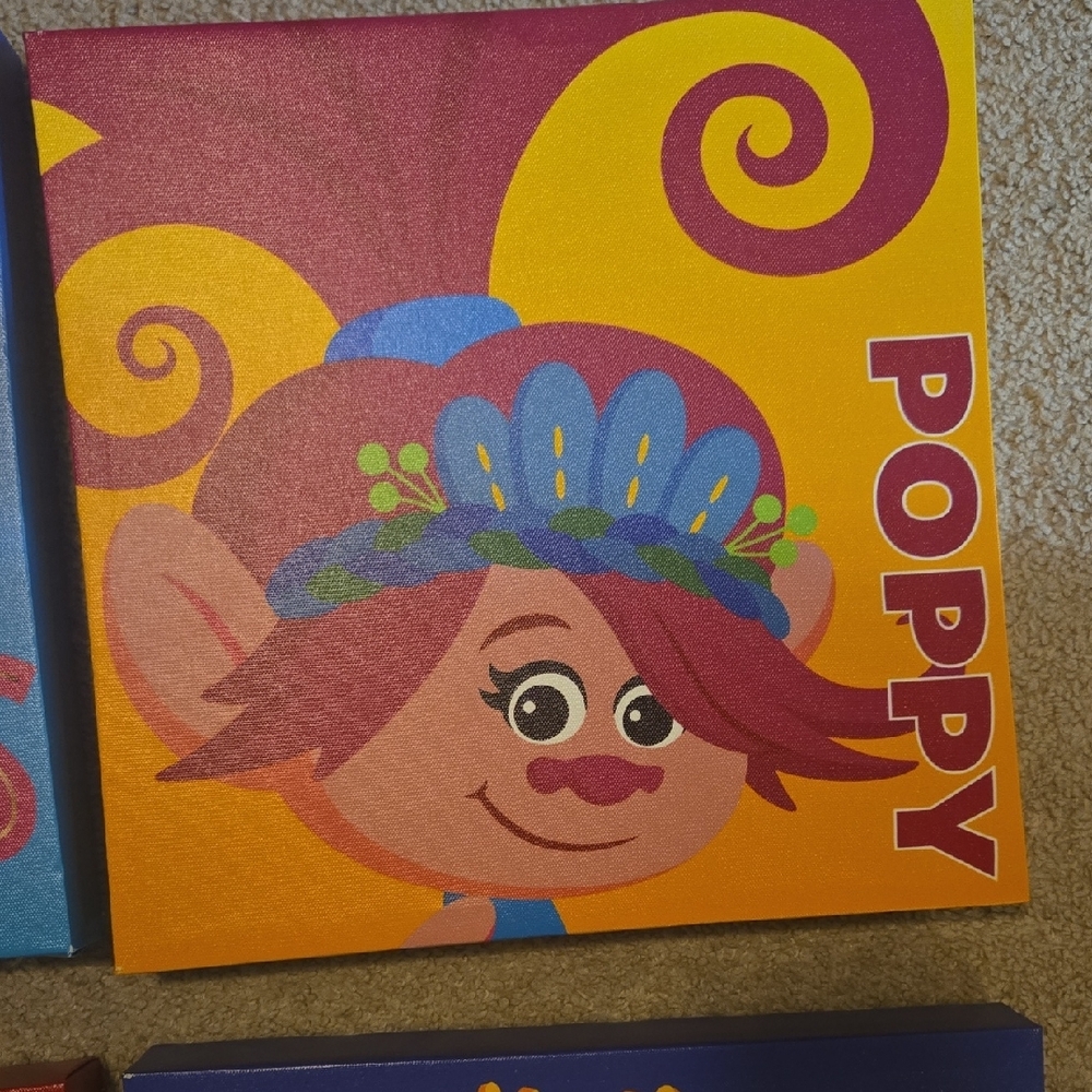 Trolls Canvas Wall Art Set - Picture 3 of 5